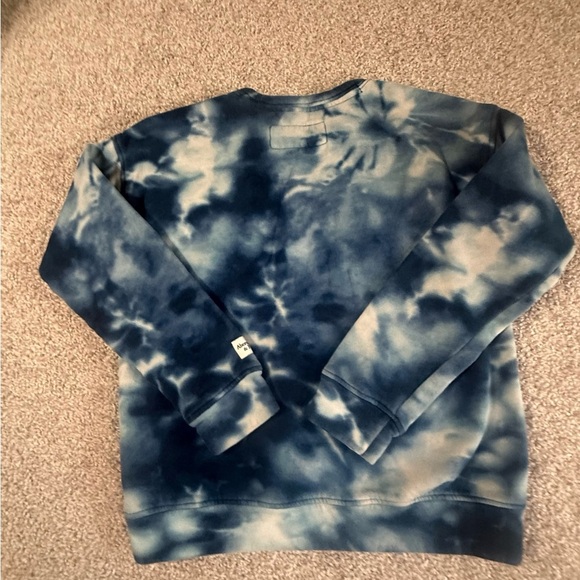 Kids blue white tie-dye Abercrombie and Fitch crewneck sweatshirt like new 11/12 - Picture 5 of 5